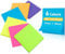 Caianwin 6 Packung Farbige Haftnotizen 76x76mm, Selbstklebende Klebezettel, 50 Blätter/Block Helle Haftnotizzettel Bunte Rechteckig Sticky Notes für Büro Zuhause Schule Sitzung