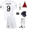 Qycksouth Mbappe Trikot Kinder #9 – Fußballset mit Trikot, Shorts, Socken, Schienbeinschonern, Stutzen & Zubehör | Kinder Fußballtrikot für Training, Freizeit Set (140)