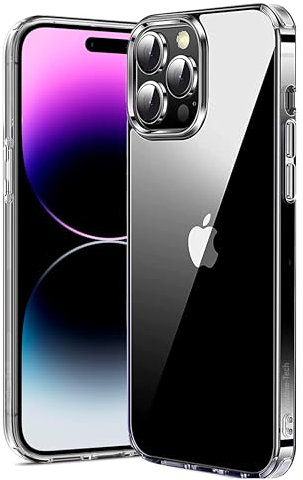 Crystal Clear for iPhone 14 Pro Max Case [Anti-Yellowing] [Superior Military-grade Protection] Shockproof Protective Phone Case Thin Slim Cover for iPhone 14 Pro Max