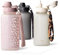 MAMEIDO Trinkflasche 1l mit Strohhalm & Zeitmarkierung als Trinkerinnerung, Wasserflasche auslaufsicher, Sportflasche BPA-frei, Gym Water Bottle, Flasche aus Tritan (Wild Candy, 1000ml)