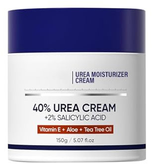 Urea Creme 40% Fußcreme, urea bodylotion handcreme Intensive Pflege Gegen Rissige Füße Und Hände, Hornhautentferner Schnell Einziehend Nicht Fettend Für Trockene Haut (1PCS, 150G)