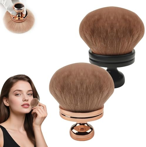 2 pcs gros pinceau maquillage corps,pinceau kabuki fond de teint,pinceau poudre libre,houpette maquillage poudre libre,pinceau blush poudre,Application visage jambes corps crème solaire cosmétiques
