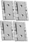 JEWEDECO 4Pcs Saloon Door Hinges Heavy Duty Iron Swinging Gate Hinge for Screens and Furniture Spring Loaded Design for Secure Connections