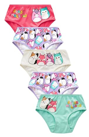 NEXT Mädchen Hüftslips Squishmallow 5er-Pack 122-128