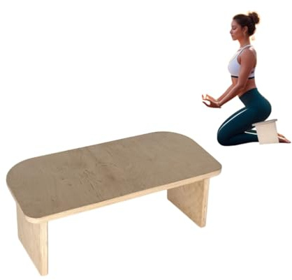 CAWI Banco de meditación plegable – Taburete ergonómico de meditación – Taburete plegable para yoga, meditación y oración