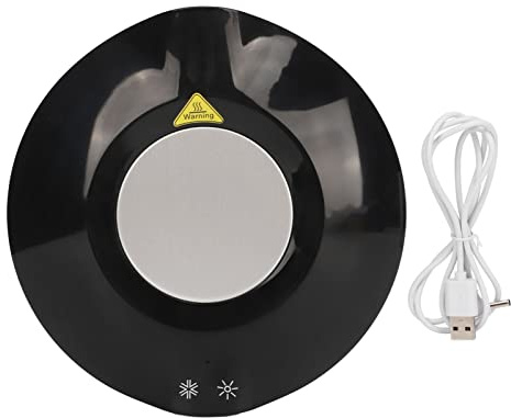 Heating Cooling Cup Mat, Electric Coffee Warmer and Drinking Cooler USB Powered, Maximum 65 Degrees - 2 in 1 Self - Heating Mug, Cool Gadgets for Office and Home Use