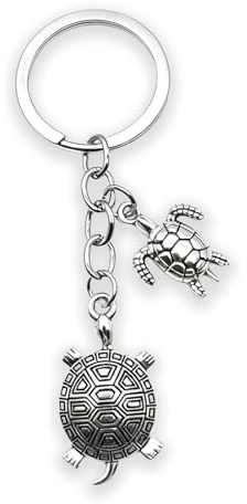 Zynara Schildkröte Schlüsselanhänger,Glücksschildkröte Geschenk für Roadtripper, Glücksbringer Schutzsymbol für sichere Reisen