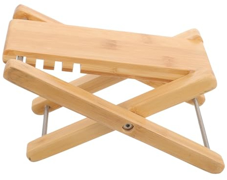 Gitarren Fußstütze für Klassische Verstellbare Gitarre | Beige, Leicht und Tragbar, Vierstufige Höhe, Stabiler Stand für Proben