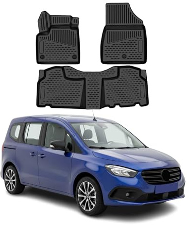 OMAC Gummimatten Fußmatten für Mercedes Citan W420 2021-2026 TPE Schwarz 3tlg
