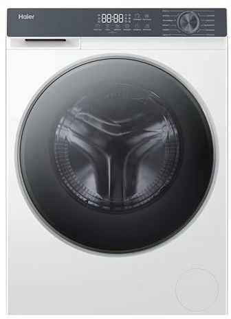 Haier Waschtrockner 8/5 kg (Waschen/Trocknen) I G3 Serie I A -20% (Waschen), 1.400 U/Min., leiser Inverter-Motor, Automatik- und Expressprogramm, Aquastop, Hygiene-Technologien I HWD80-BP1433637T