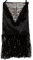 W WIDMANN MILANO Party Fashion 8088B - Retro Handtasche, aus Samt, mit Fransen und Pailletten, 20er Jahre, Kostüm, Accessoire, Mottoparty, Karneval