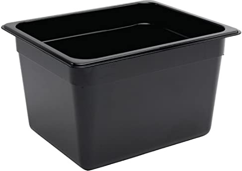 Vogue Black Polycarbonate - GN 1/2 200mm