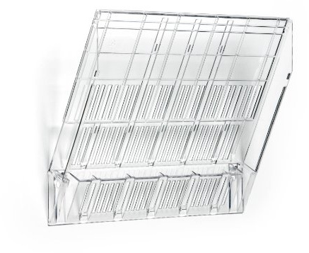 Durable Prospektspender Flexiboxx (A4 Extension Querformat, 348 x 280 x 35 mm) 1 Stück, transparent, 1700761400