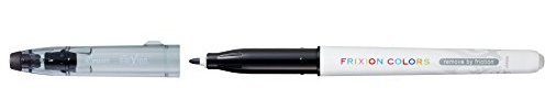 Pilot Frixion Buntstifte, radierbar, mit Faserspitze 12er-Pack schwarz