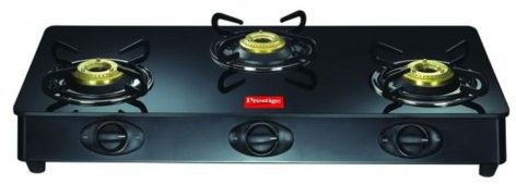 Prestige Royale Drei Messing Brenner GT 03 L.P Gas Tisch mit Glasplatte