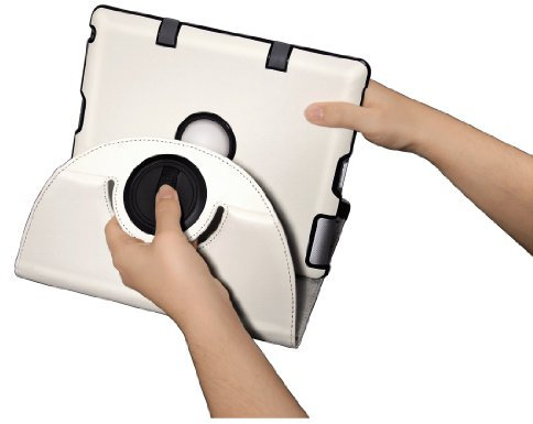 Hama - Carcasa con Soporte para Apple iPad 2, 3 y 4, Color Blanco