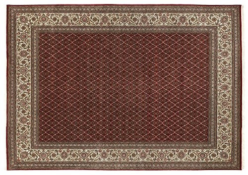 PARISA HERATI echter klassischer Orientteppich handgeknüpft in rot-creme, Größe: 200x300 cm