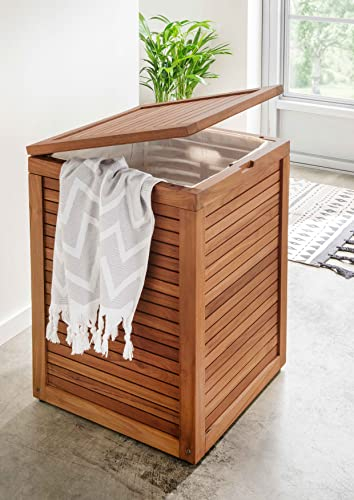 Destiny Wäschebox SPA & LIVING 45x45x66 cm Teak