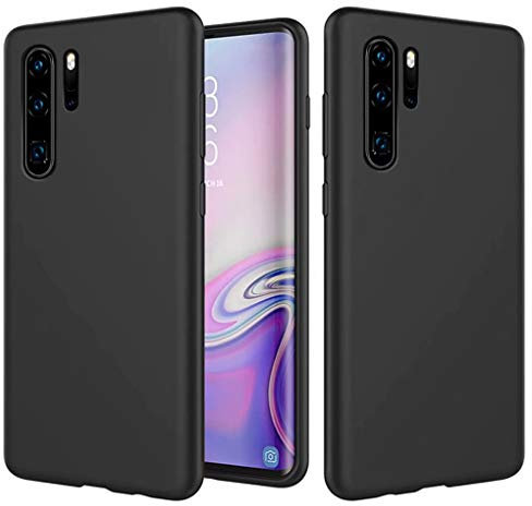 NiaCoCo Case Compatible with Huawei P30 Pro - Ultra Thin - Shockproof - Liquid Silicone - Gel Rubber in Soft Microfiber Fabric - PC Lining - Scratch Protection -