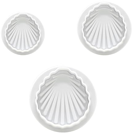 8 Sets Ausstechformen DIY Edelstahl Muschel Form Prägen Stanzform Fondant Ausstecher Set
