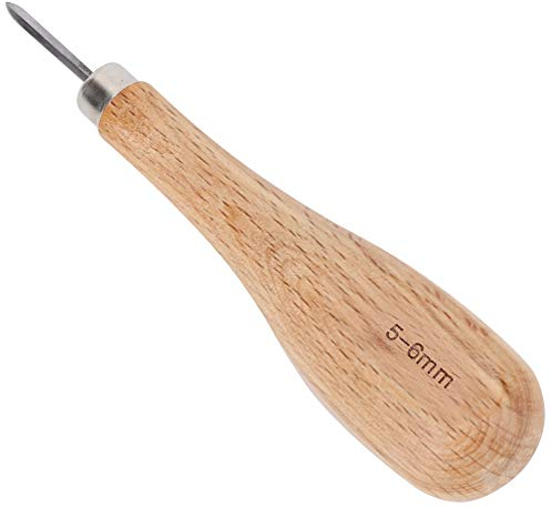 Pratique pour ranger l'alène en cuir, économiser simplement du travail Alène losange facile à utiliser, travaux d'artisanat en cuir pour la fabrication d'artisanat en cuir(5-6mm)