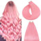 Silk-co Tape Extensions Echthaar 20stk, Haarverlängerung Tape in Extensions Echthaar, Remy Haarextension Kleber Skin Weft Tape Ins, 50g PINK# Rosa 45cm