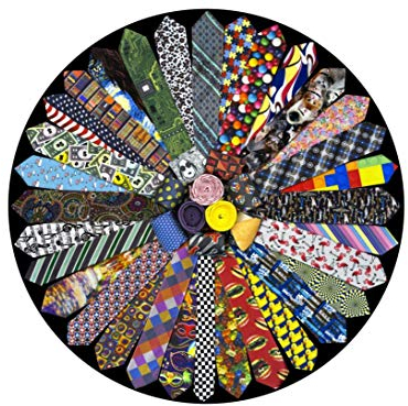 Springbok 500 Piece Round Jigsaw Puzzle It's A Tie!