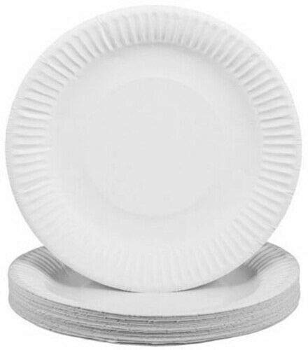 400 X Paper Plates 7 Disposable Party BBQ Wedding Tableware Round Catering New