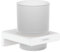hansgrohe AddStoris - Zahnputzbecher, Zahnbürstenhalter für Wandmontage, Zahnbürstenbecher, verdeckte Befestigung, Badezimmer Zubehör, Mattweiß, 41749700