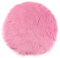 perfk Plüschteppich Kinderzimmer Flauschiger Kunstfell Schaffell Sitzpolster Sitzkissen, Hot Pink 35cm