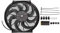 Twilight Garage Universal 14 Inch 12V 120w Slim Electric Radiator Fan Push Pull Radiator Engine Cooling Fan with Mount Kit