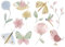 Little Dutch 88450 Wandsticker/Wandaufkleber - Flowers & Butterflies