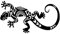 MACMRD Auto Aufkleber 16,7 cm * 9,1 cm Gecko Auto Aufkleber Stoßstange Kreative Dekoration Muster Vinyl Aufkleber Schwarz/Silber