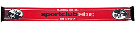 SC Freiburg Schal Poly SCF/scarf/rassis/viciado Fanschal
