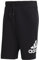 adidas Herren Essentials Big Logo French Terry Shorts, Black, XL