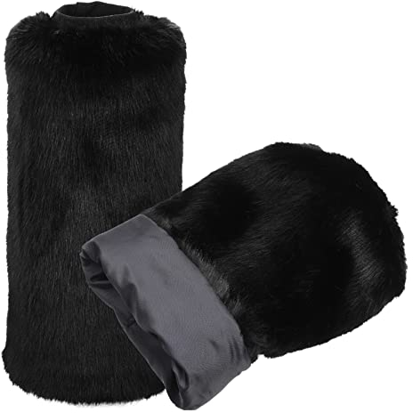 BESPORTBLE Stiefel Bein Wärmer Kunstpelz-Beinwärmer Pelzige Kunstkaninchen Fell Bein Warme Abdeckung Stiefel Schuh Warme Gamasche Abdeckung für Damen 1 Paar