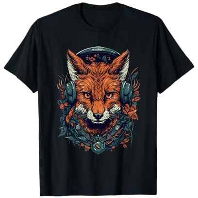 Animal Rave Bunt abstrakte Kopfhörer Headset Colorful Psy T-Shirt