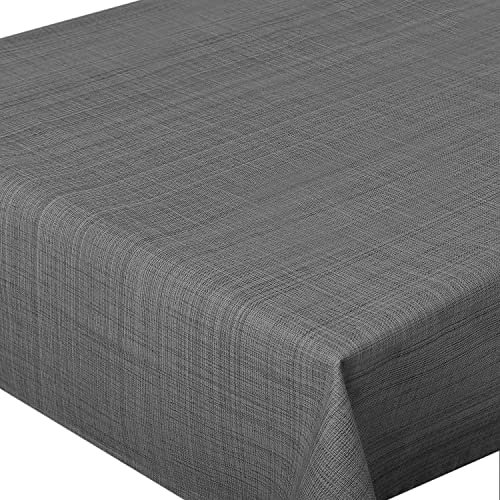 Tischdecke Samba Home, anthrazit, 140x280 cm, Fleckschutz, abwaschbar, für Indoor und Outdoor