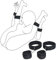 Bettfesseln Sex Handschellen Spiele SM Kit Bondage Spreader mit Handschellen, Fußfesseln Augenbinde Federkitzler, BDSM Set für Paare Frauen Sexuelles Spielzeug, Sex Toys (Handschellen und Fußfesseln)