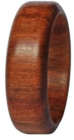 Ring - Holz der Zwetschge - schöner handgefertigter Holzring - Schmuck für den Finger (60 (19.1))