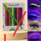Eyeliner, 12 colori eyeliner con bagliore UV, trucco per il viso colorato fluorescente a lunga durata impermeabile, Eyeliner Glitter a Lunga Durata, Crea Trucco Occhi Perfetto