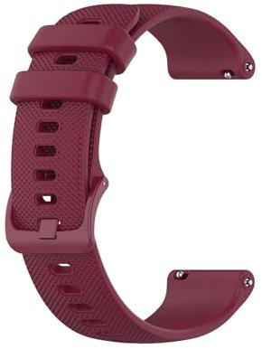 18mm Armband Kompatibel mit Withings Move/Move ECG/Steel Armband, Sport Silikon Uhrenarmband Replacement Wechselarmband Ersatzarmband für Withings Move/Move ECG/Steel (Wein)