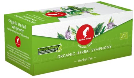 Julius Meinl Bio Tee - 25 Teebeutel | Premium Auswahl: Früchtetee, Kräutertee, Grüntee & Schwarztee | 100% biologische Zutaten | Vielfältiger Teegenuss (Bio Kräuter Symphony)