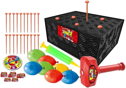 TROONZ Blast B-ox Game Ballon-Brettspiel, Whack A Balloon-Spiel, 2024 Exp-losion Box Balloon-Spiel, Lustiges Whack Balloon-Trickspiel Ballon-Brettspiele Für Familientreffen, Partyspiele