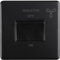SCREWLESS 6A Extractor Fan Isolator Switch MATT Black 3 Pole Shower Plate - 230V Bathroom Wetroom Fan Switch Wall Plate