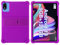 YIFENGXING Case for DOOGEE U10 10.1 inch Tablet Soft Silicone Shockproof Stand Rubber Shell Protective Protection Cover (Purple)