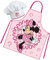 Sorrisini Delantal y Gorro de Cocinero Ajustable para Niños y Niñas - Mandil Infantil de Cocina para Cocinar, Hornear, Pintar - 3-8 Años - Minnie Mouse