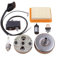 QWETY Filtro aria bobina accensione tamburo frizione, for tagliabordi STIHL, FS120 FS200 FS250 Tagliaerba con filtro dell'aria