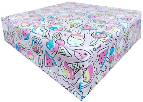 Toddler Booster Seat Cushion with Adjustable Straps and Washable Removable Cover Portable Dining Chair Pad for Kids and Baby - Travel-Friendly Seat Pads for Table Height Increasing [Candy Unicorn]