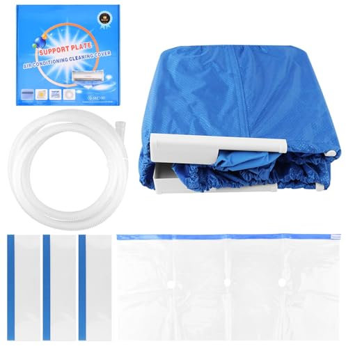DASNTERED Kit de Mini Sacs de Nettoyage divisés | Housse de Nettoyage pour climatiseur Mini Split | Sac de Nettoyage AC Compatible avec Les systèmes